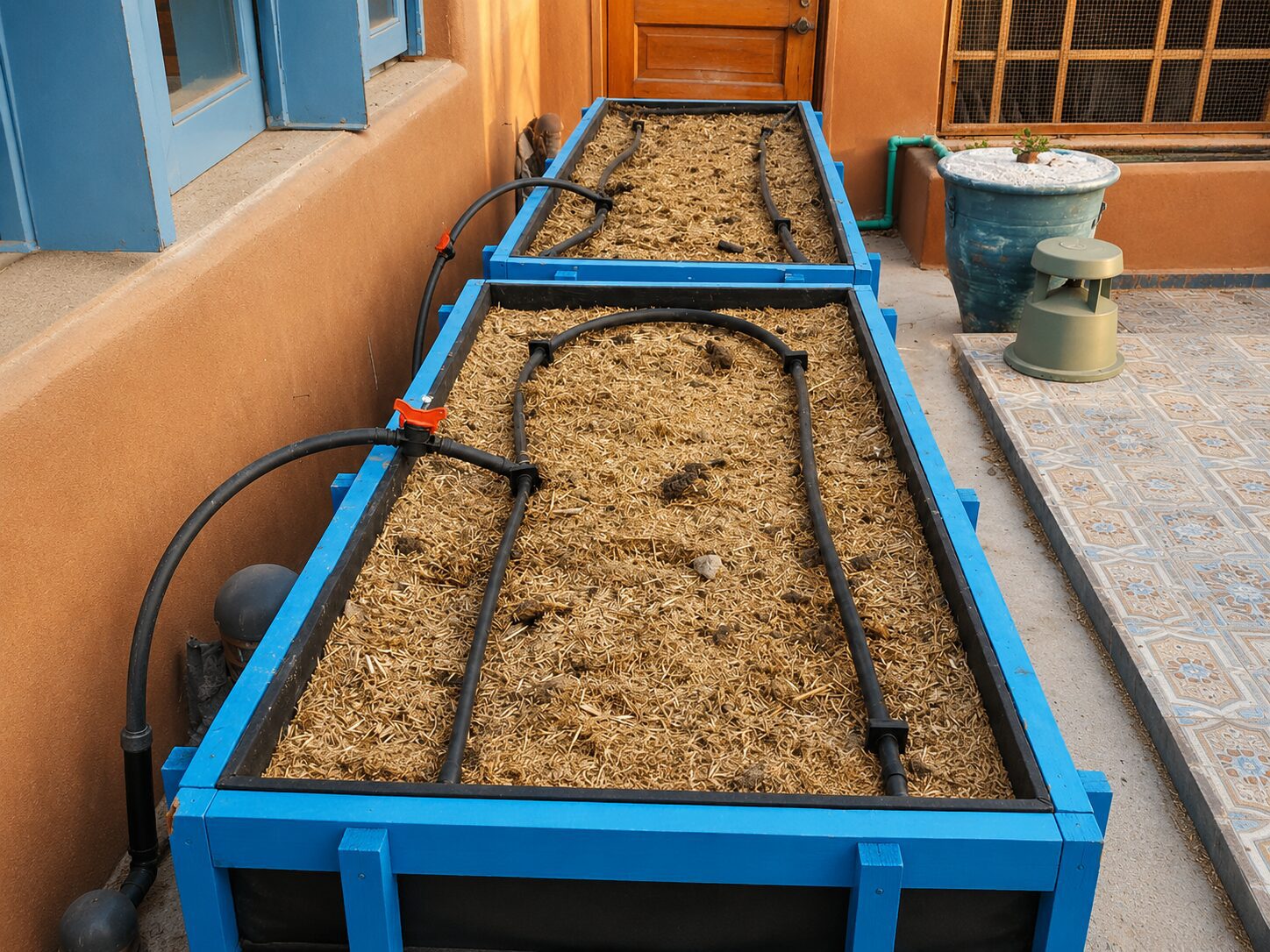 DHA Phase 6 rooftop kitchen garden automatic drip irrigation