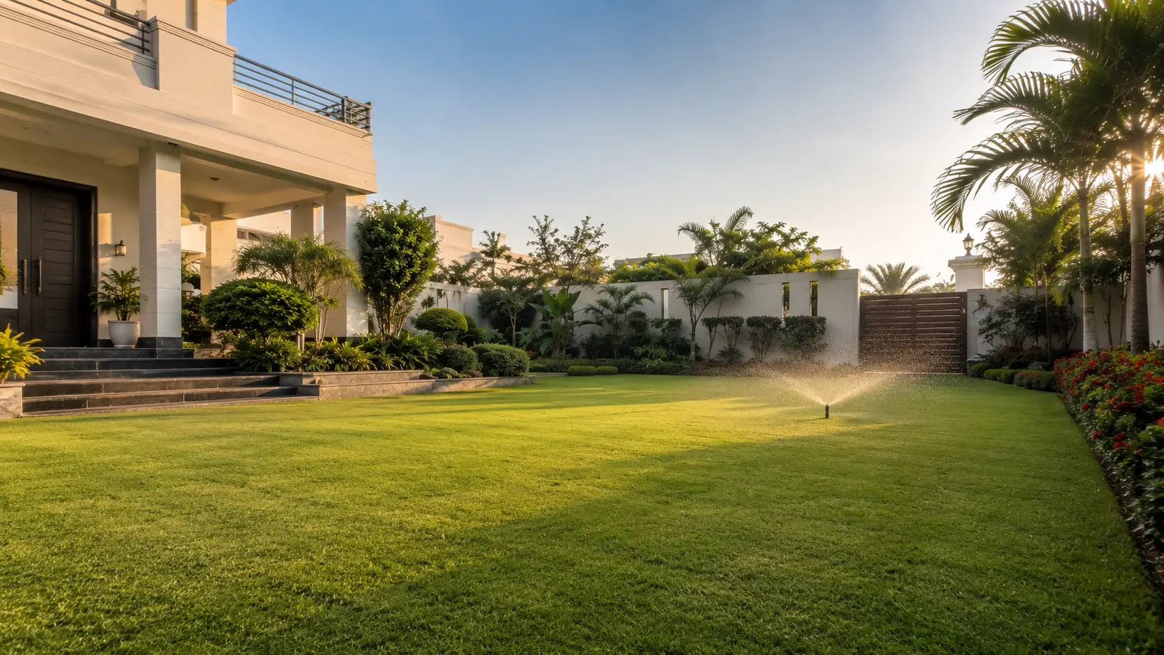Landscaped garden by the best landscapers in Karachi – Mukhlis Fertigo